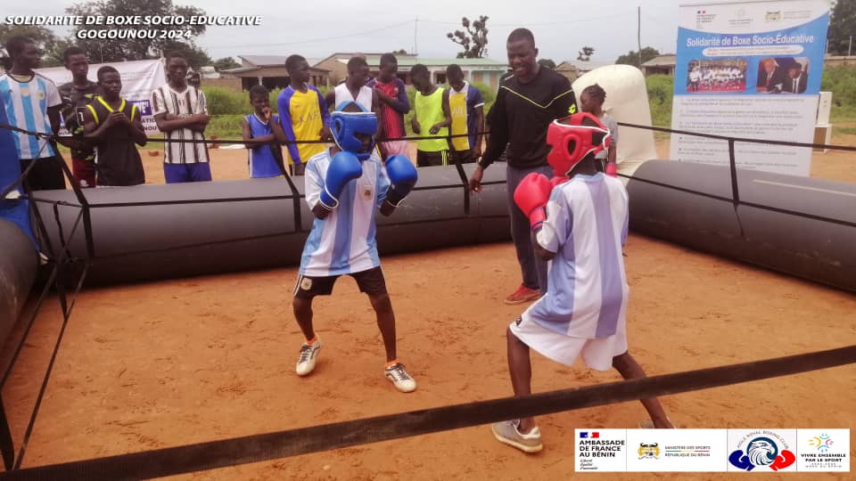 Activités interactives menées sur l'esplanade du marché à bétail de Gogounou